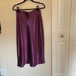 Target satin midi skirt